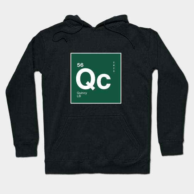 Quincy Williams NY Jets Periodic Table Element Hoodie by Sleepless in NY